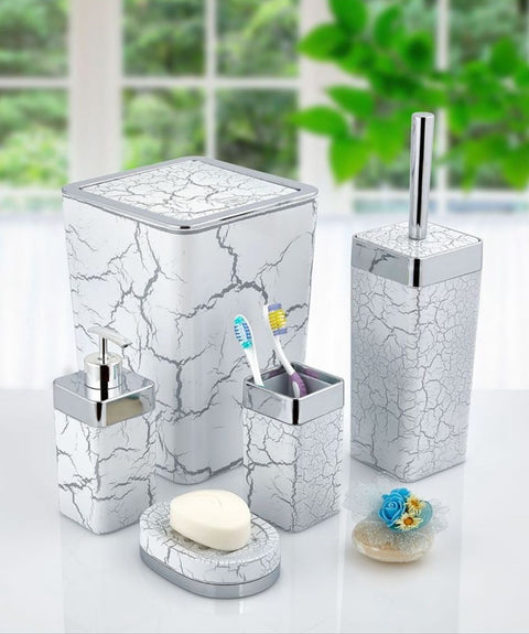 BATHROOM MARBLE ACCESSORY SET