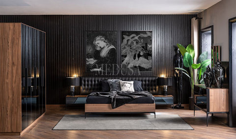 Chambre Argent Noir 